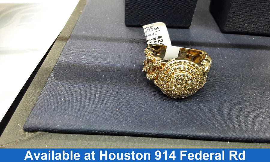 Men's Ring - Yellow Gold 10k (.417) 9.1 grams Size 8.5