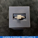 Ring - Engagement Set - White Gold 14k (.585) 3.1 grams Size 8.5