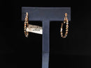 Bangle Earrings - Tricolor Gold 10k (.417) 3.3 grams