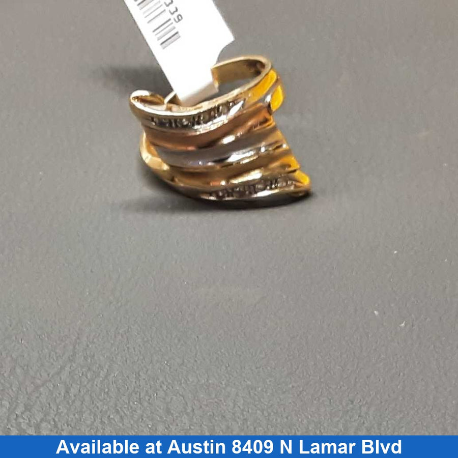 Women's Ring - Tricolor Gold 14k (.585) 4.3 grams Size 7