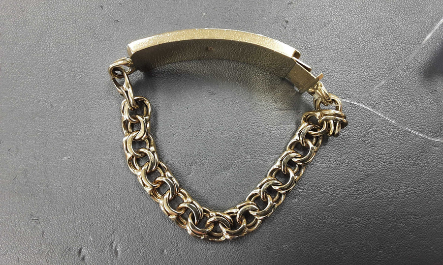 ID Bracelet - Yellow Gold 10k (.417) 27.3 grams 8 inch