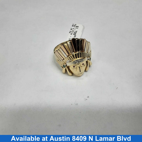 Men's Ring - Yellow Gold 14k (.585) 10.5 grams Size 13