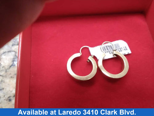 Hoop Earrings - Yellow Gold 10k (.417) 2.9 grams
