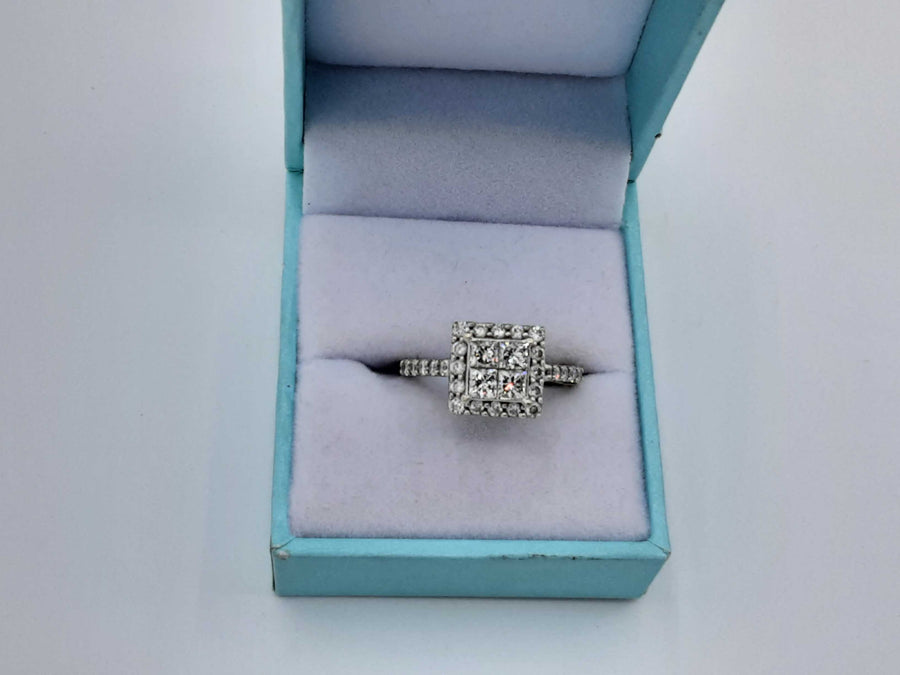 Women's Ring - White Gold 14k (.585) 4.9 grams Size 7