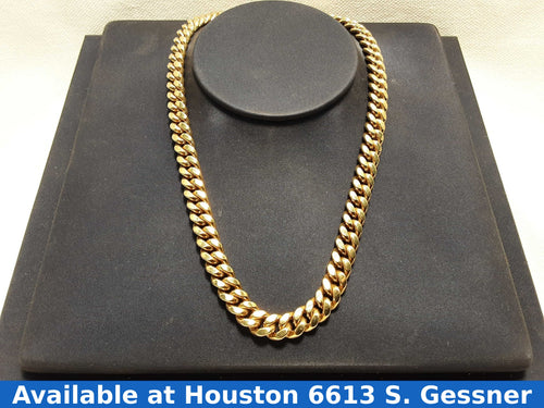 Cuban Link Chain - Yellow Gold 10k (.417) 38.1 grams 24 inch