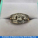 Ring - Engagement Set - Tricolor Gold 14k (.585) 7.7 grams Size 8