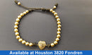 Bead Bracelet - Yellow Gold 18k (.750) 10.8 grams 8 inch
