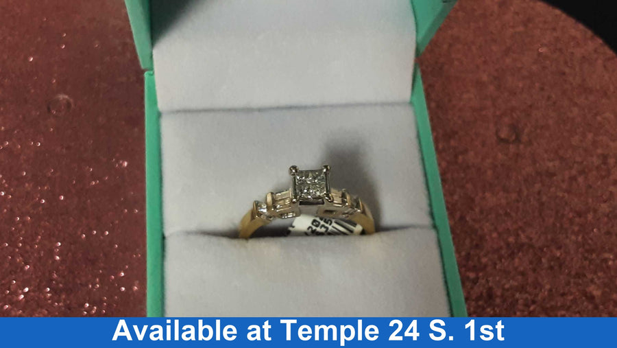 Women's Ring - Yellow Gold 14k (.585) 3 grams Size 10.5