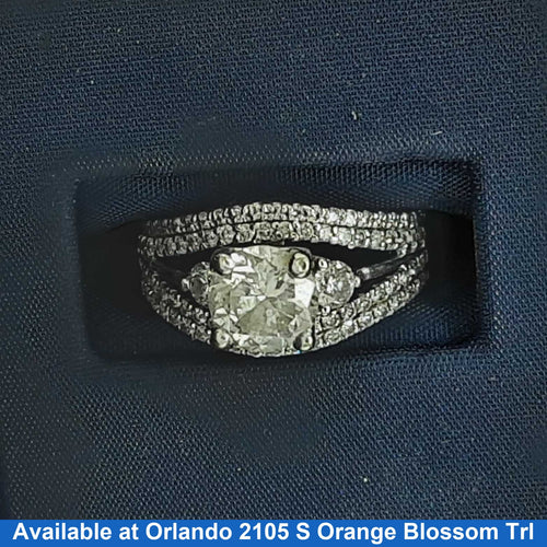 Women's Ring - White Gold 10k (.417) 6 grams Size 6.5