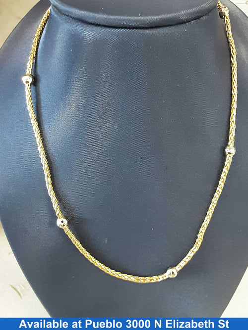 Fox Tail Chain - Yellow Gold 14k (.585) 3.4 grams 10 inch