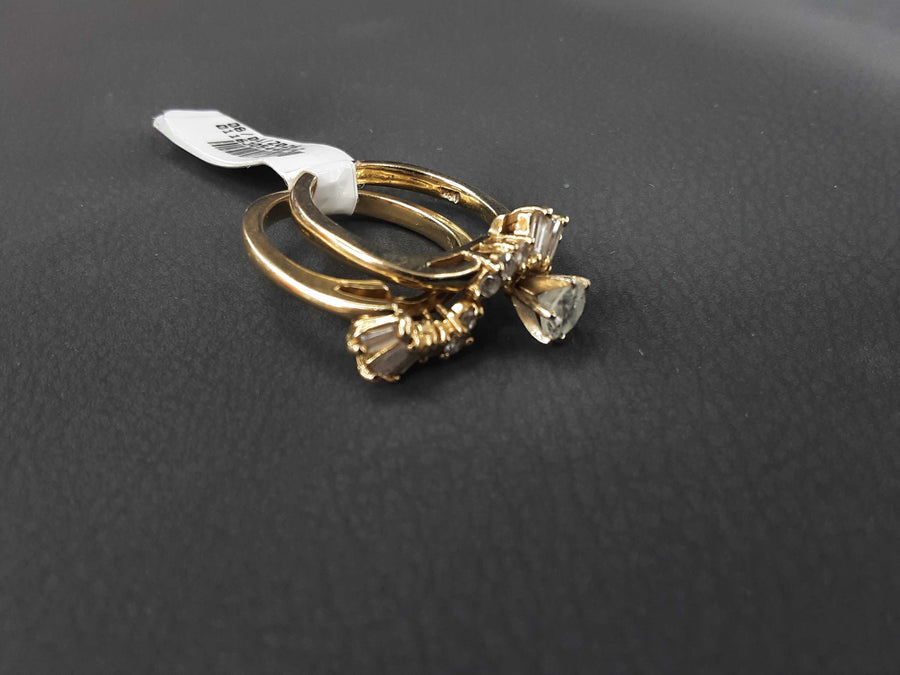 Ring - Engagement Set - Yellow Gold 14k (.585) 7.9 grams Size 8