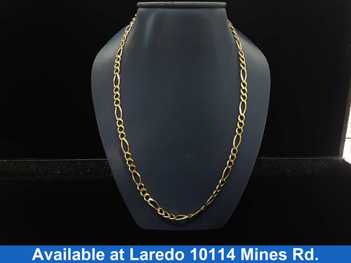 Figaro Chain - Yellow Gold 10k (.417) 24.2 grams 22 inch