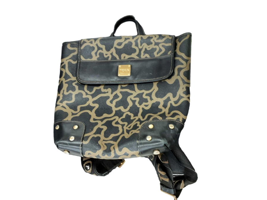 Tous Black And Brown Backpack Black Purse / Handbag