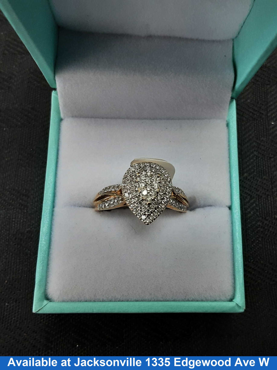 Women's Ring - Yellow Gold 10k (.417) 3.9 grams Size 8