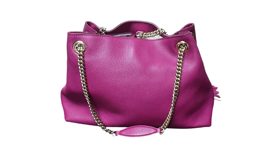 Guccci Cellarius Calfskin Medium Soho Bag Pink Purse / Handbag