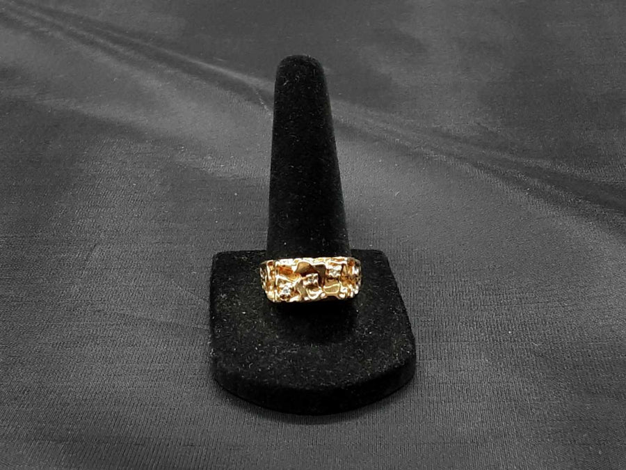 Men's Ring - Yellow Gold 10k (.417) 5.1 grams Size 8.5