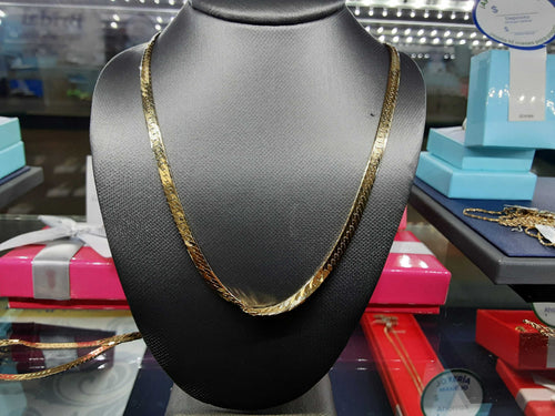 Herringbone Chain - Yellow Gold 14k (.585) 18.6 grams 30 inch