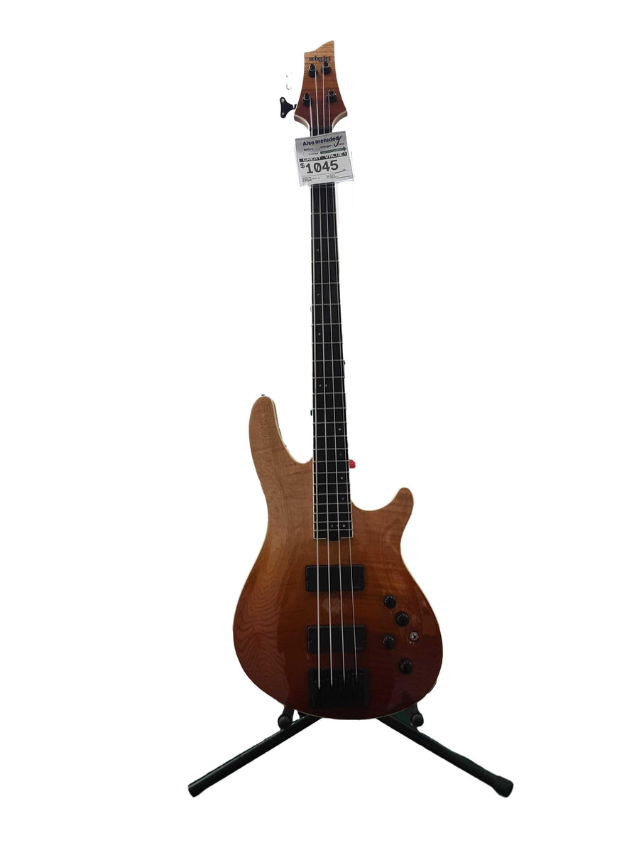 Schecter Sls Elite Beige / Tan Electric Bass Guitar