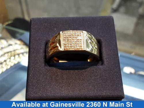 Men's Ring - Yellow Gold 10k (.417) 4.3 grams Size 10