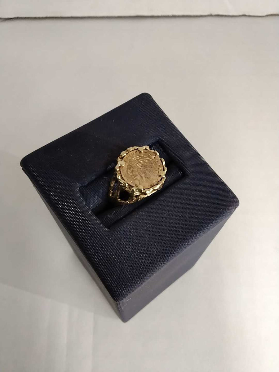 Men's Ring - Yellow Gold 14k (.585) 2.1 grams Size 4