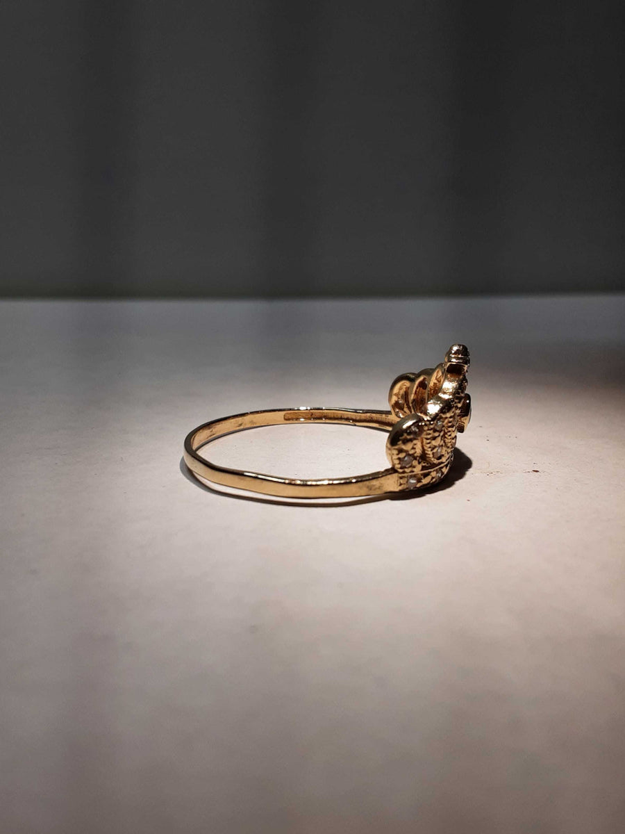 Women's Ring - Yellow Gold 10k (.417) 2.7 grams Size 12