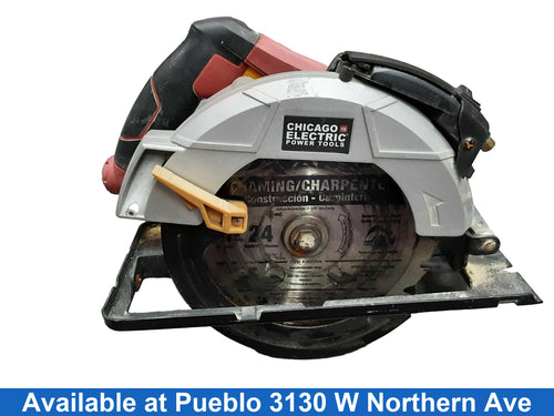 Chicago Electric 63290 Red Corded Circular Saw