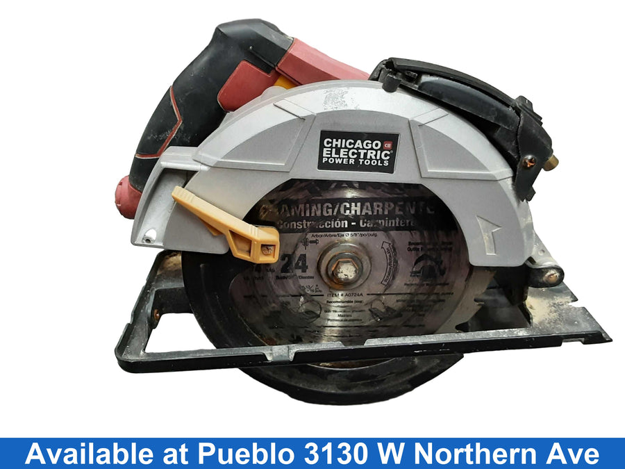Chicago Electric 63290 Red Corded Circular Saw