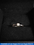 Women's Ring - Solitaire - White Gold 14k (.585) 1.7 grams Size 20