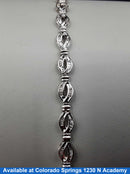 Tennis Bracelet - White Gold 14k (.585) 10.4 grams 7 inch