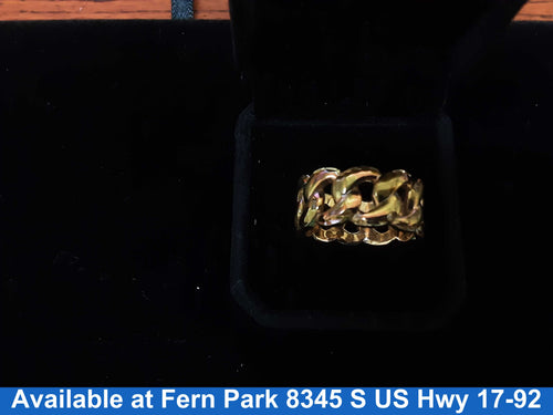 Men's Ring - Yellow Gold 14k (.585) 9.9 grams Size 11