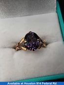 Women's Ring - Solitaire - Yellow Gold 10k (.417) 2.6 grams Size 6.5