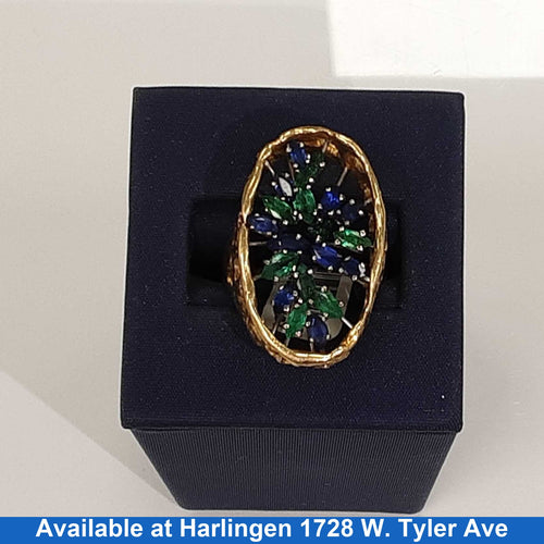 Women's Ring - Yellow Gold 14k (.585) 11.7 grams Size 8.5