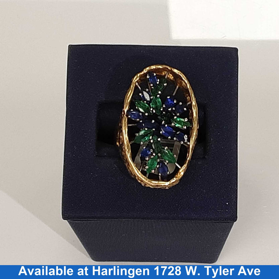 Women's Ring - Yellow Gold 14k (.585) 11.7 grams Size 8.5