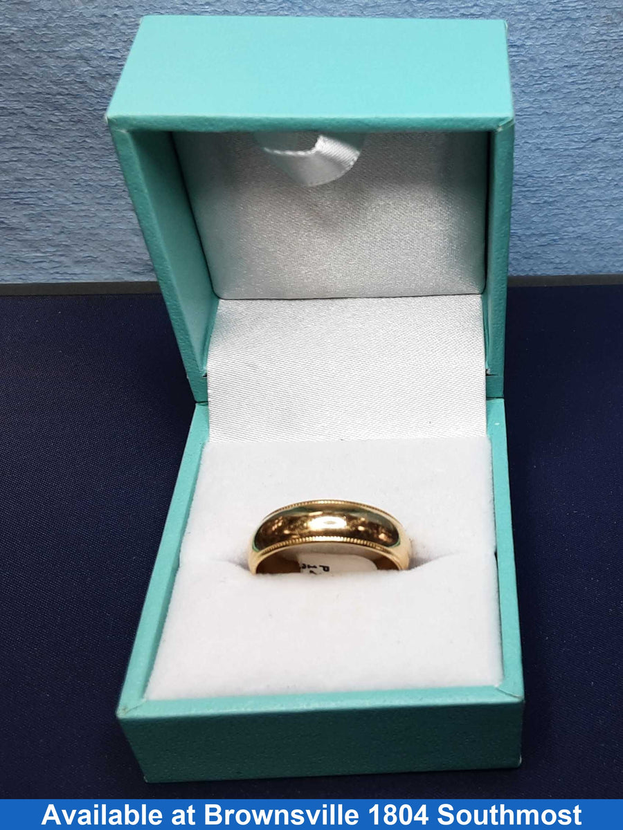 Ring - Wedding Band - Yellow Gold 14k (.585) 4.7 grams Size 7