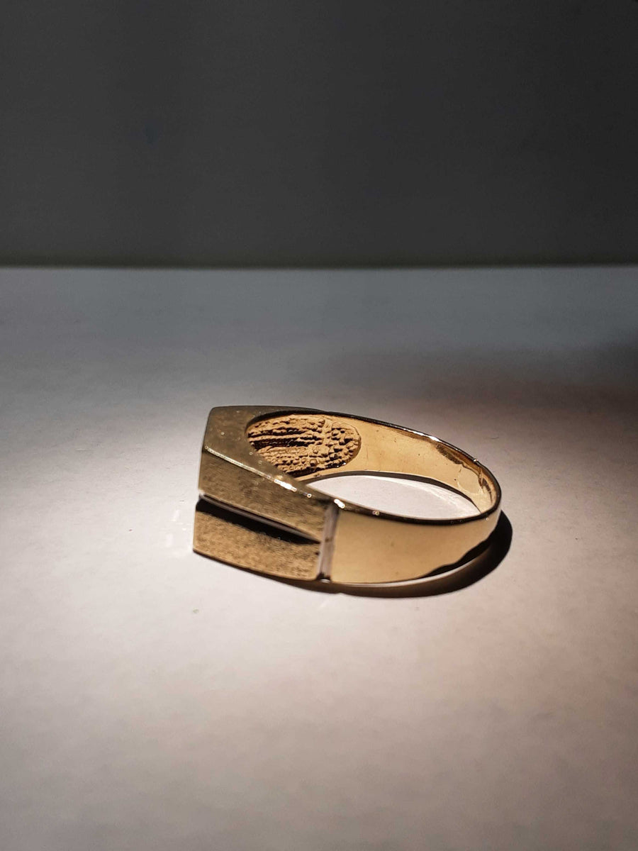 Men's Ring - Yellow Gold 14k (.585) 7 grams Size 12.5