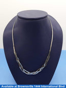 Serpentine Chain - Silver 6.3 grams 18 inch