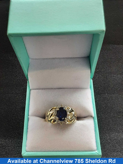 Women's Ring - Solitaire - Yellow Gold 10k (.417) 3.8 grams Size 7
