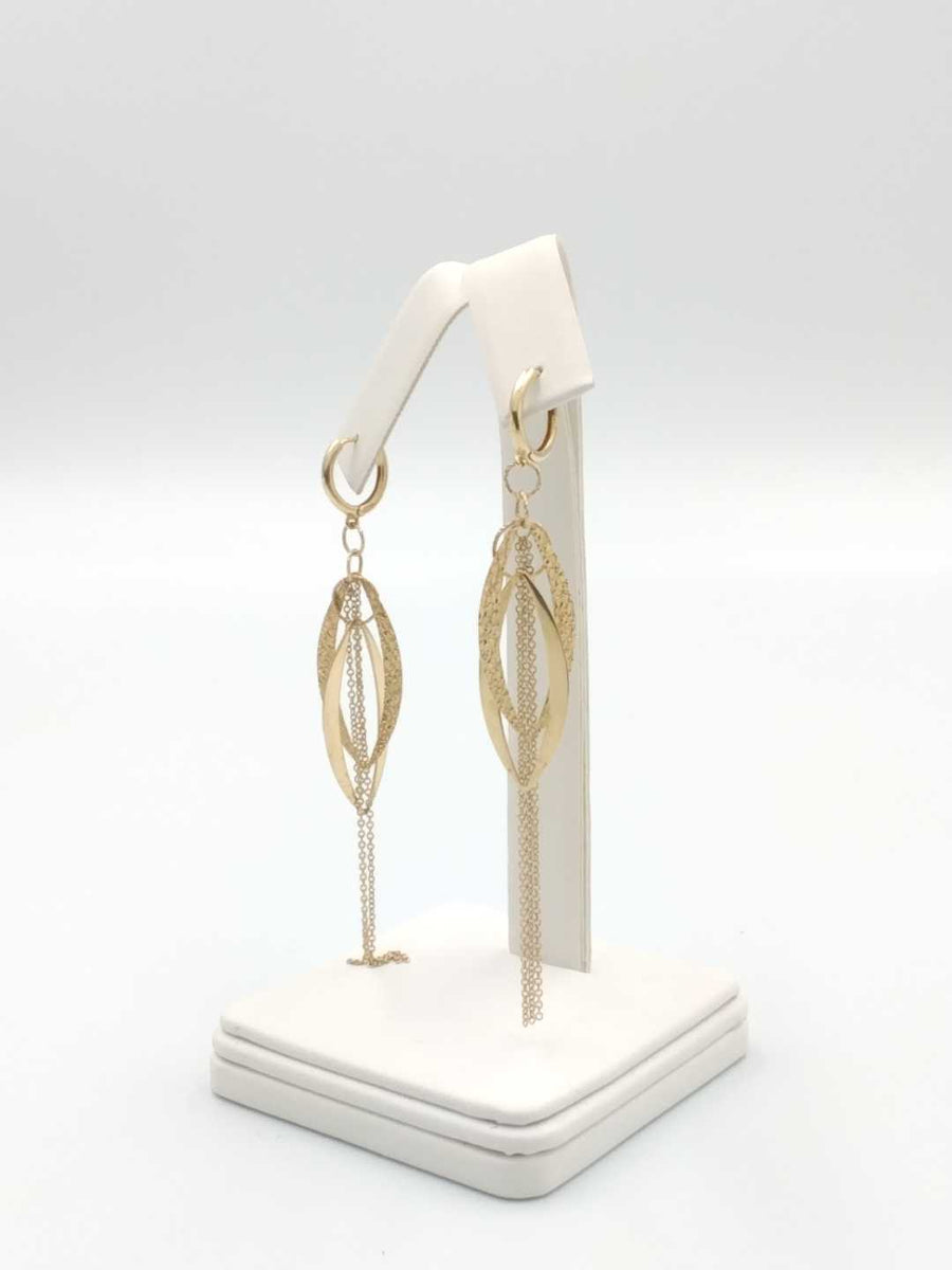 Jacket Earrings - Yellow Gold 14k (.585) 3.9 grams