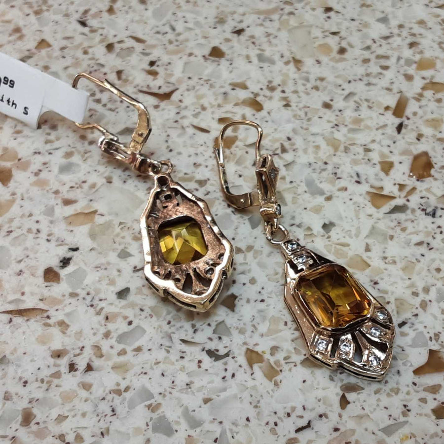 Earrings - Yellow Gold 10k (.417) 8.4 grams