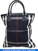 Burberry Check Tote Black Purse / Handbag