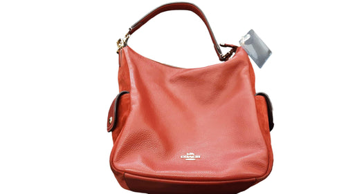 Coach Pebbeled Orange Purse / Handbag