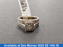 Ring - Wedding Set - White Gold 14k (.585) 7.5 grams Size 6