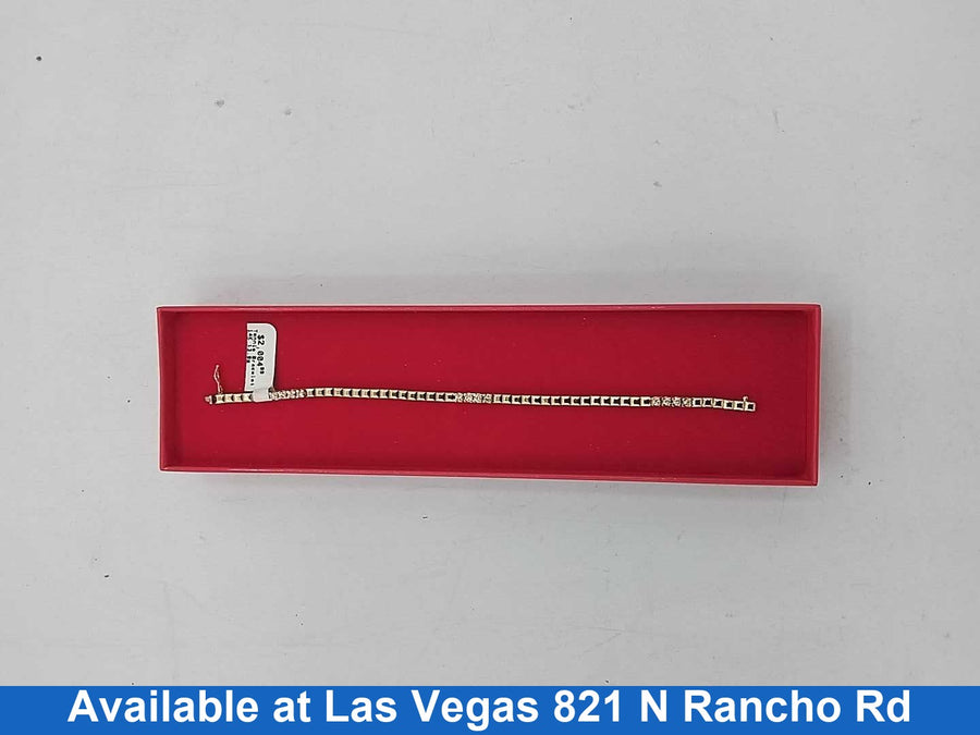 Tennis Bracelet - Yellow Gold 14k (.585) 13.9 grams 7 inch