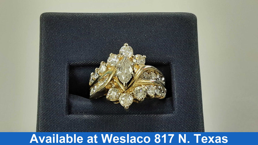 Women's Ring - Yellow Gold 14k (.585) 5.6 grams Size 6