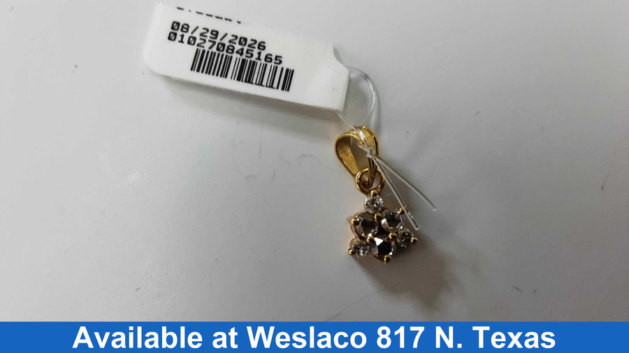 Diamond Pendant - Yellow Gold 10k (.417) 1.5 grams