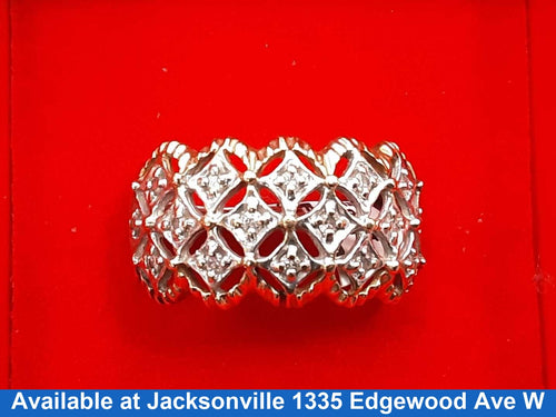 Women's Ring - Yellow Gold 10k (.417) 4.3 grams Size 10