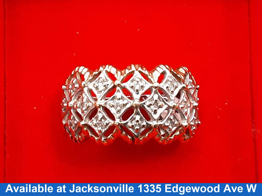 Women's Ring - Yellow Gold 10k (.417) 4.3 grams Size 10