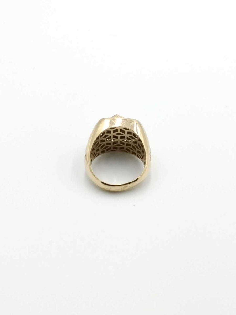 Men's Ring - Yellow Gold 10k (.417) 7.6 grams Size 9