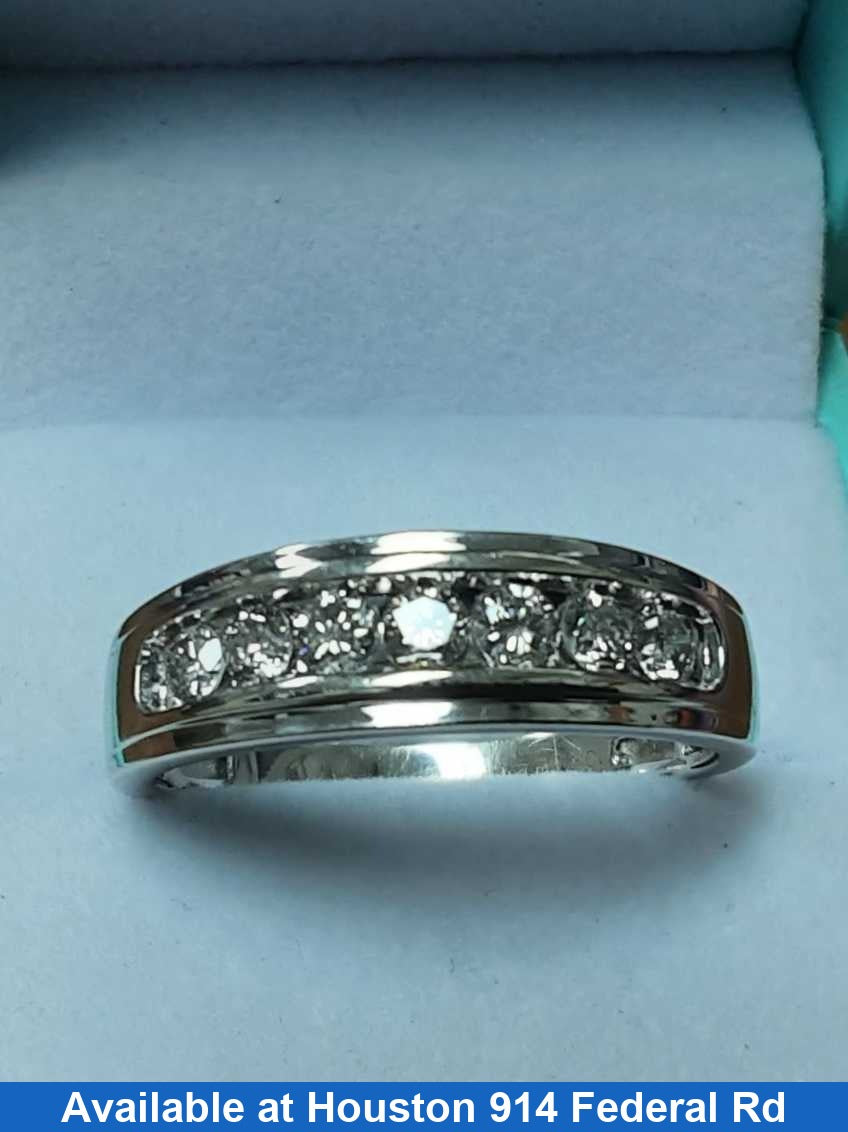 Ring - Wedding Band - White Gold 10k (.417) 4.1 grams Size 12