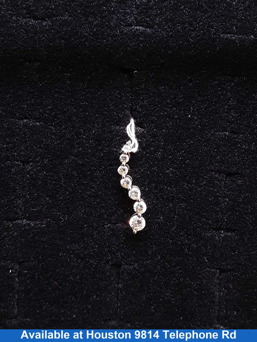 Diamond Pendant - White Gold 10k (.417) 1.3 grams
